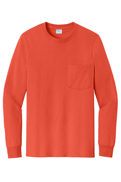 Standard Unisex Long Sleeve Pocket Tshirt