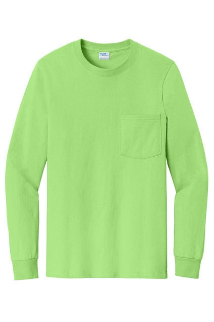 Standard Unisex Long Sleeve Pocket Tshirt