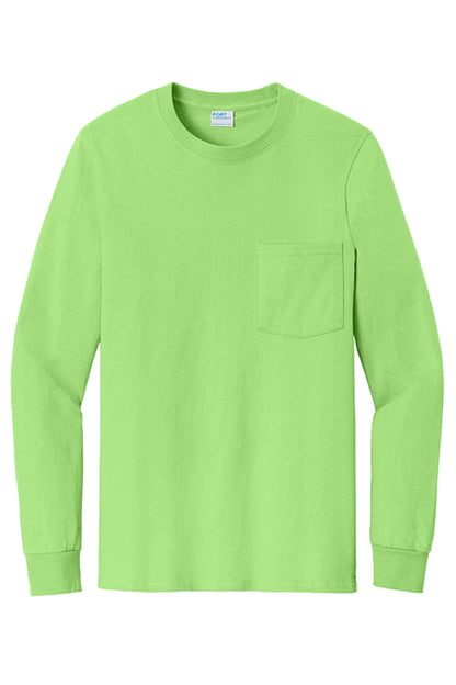 Standard Unisex Long Sleeve Pocket Tshirt