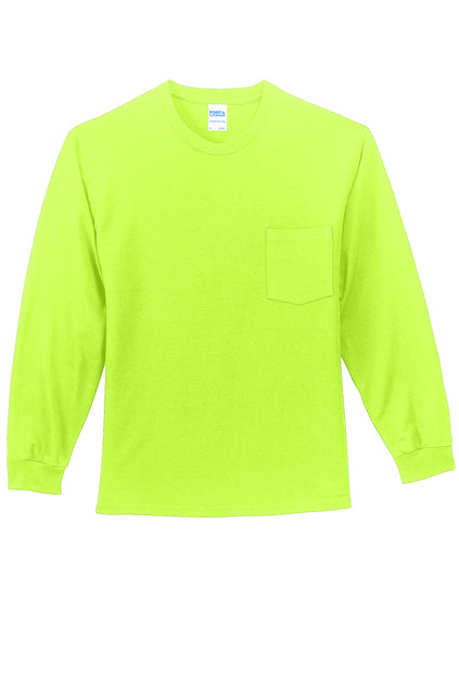 Standard Unisex Long Sleeve Pocket Tshirt