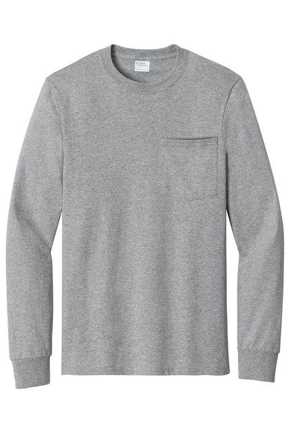 Standard Unisex Long Sleeve Pocket Tshirt