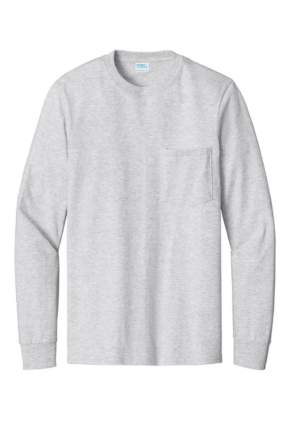 Standard Unisex Long Sleeve Pocket Tshirt