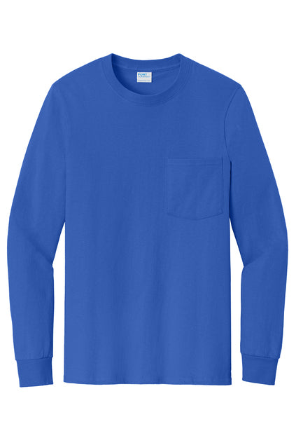 Standard Unisex Long Sleeve Pocket Tshirt