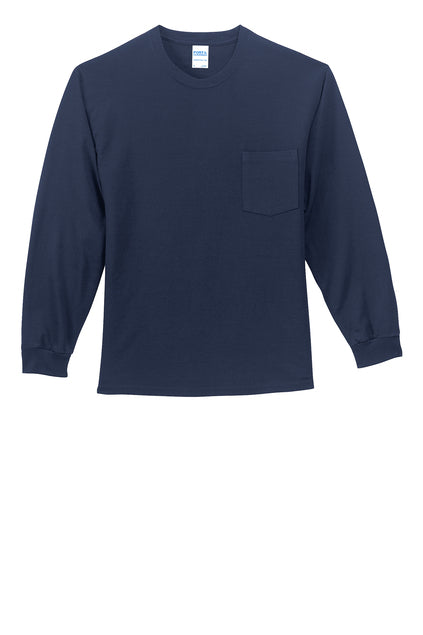 Standard Unisex Long Sleeve Pocket Tshirt