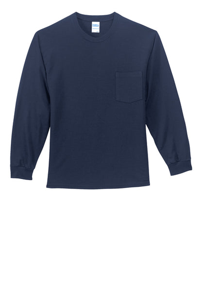 Standard Unisex Long Sleeve Pocket Tshirt