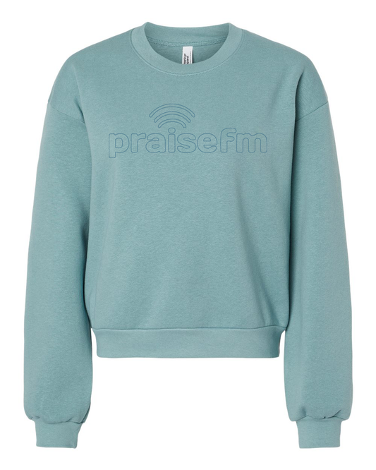 PraiseFM Women's Fleece Crewneck Sweatshirt
