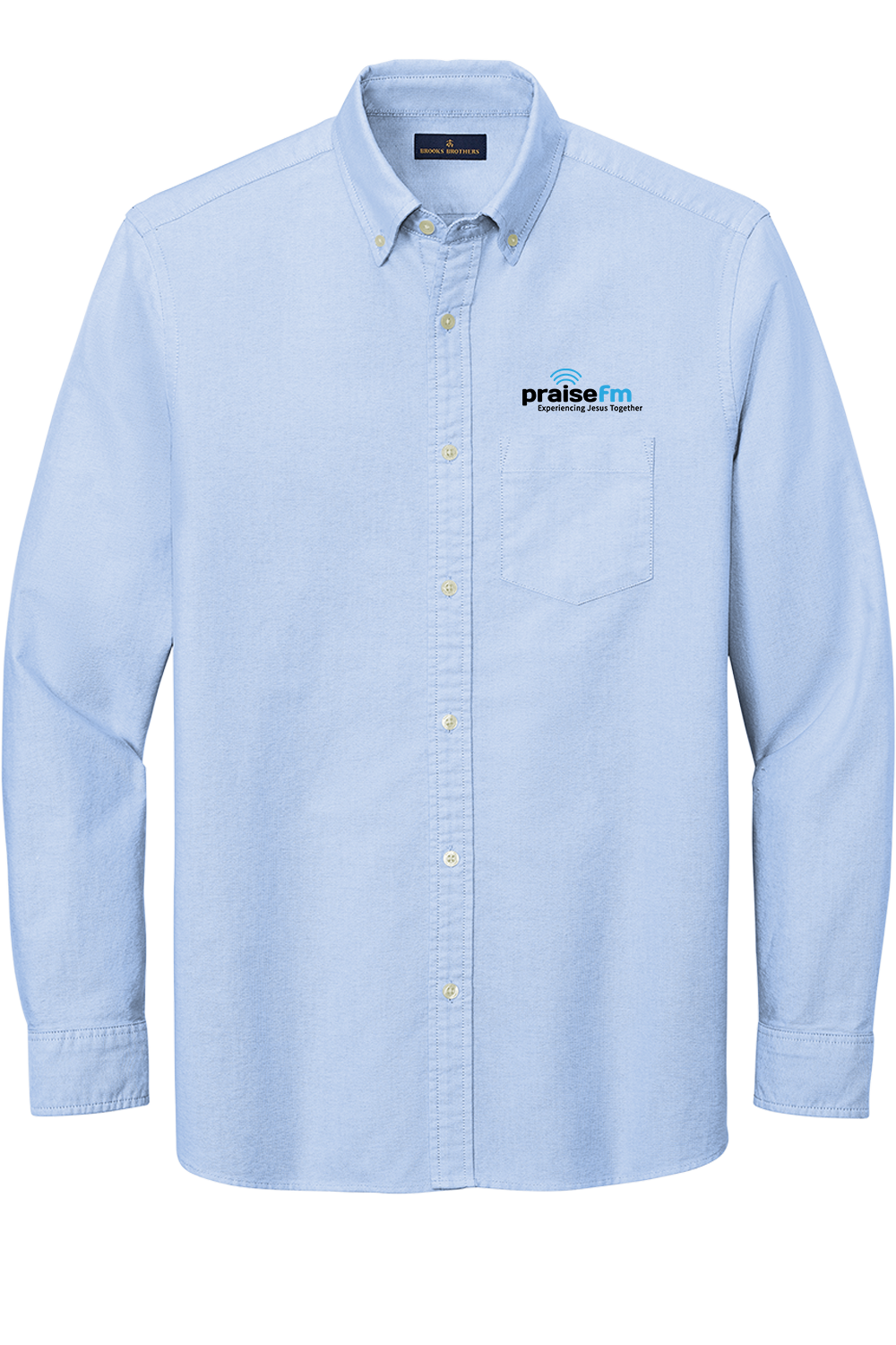 PraiseFM Men's Casual Oxford Cloth Shirt