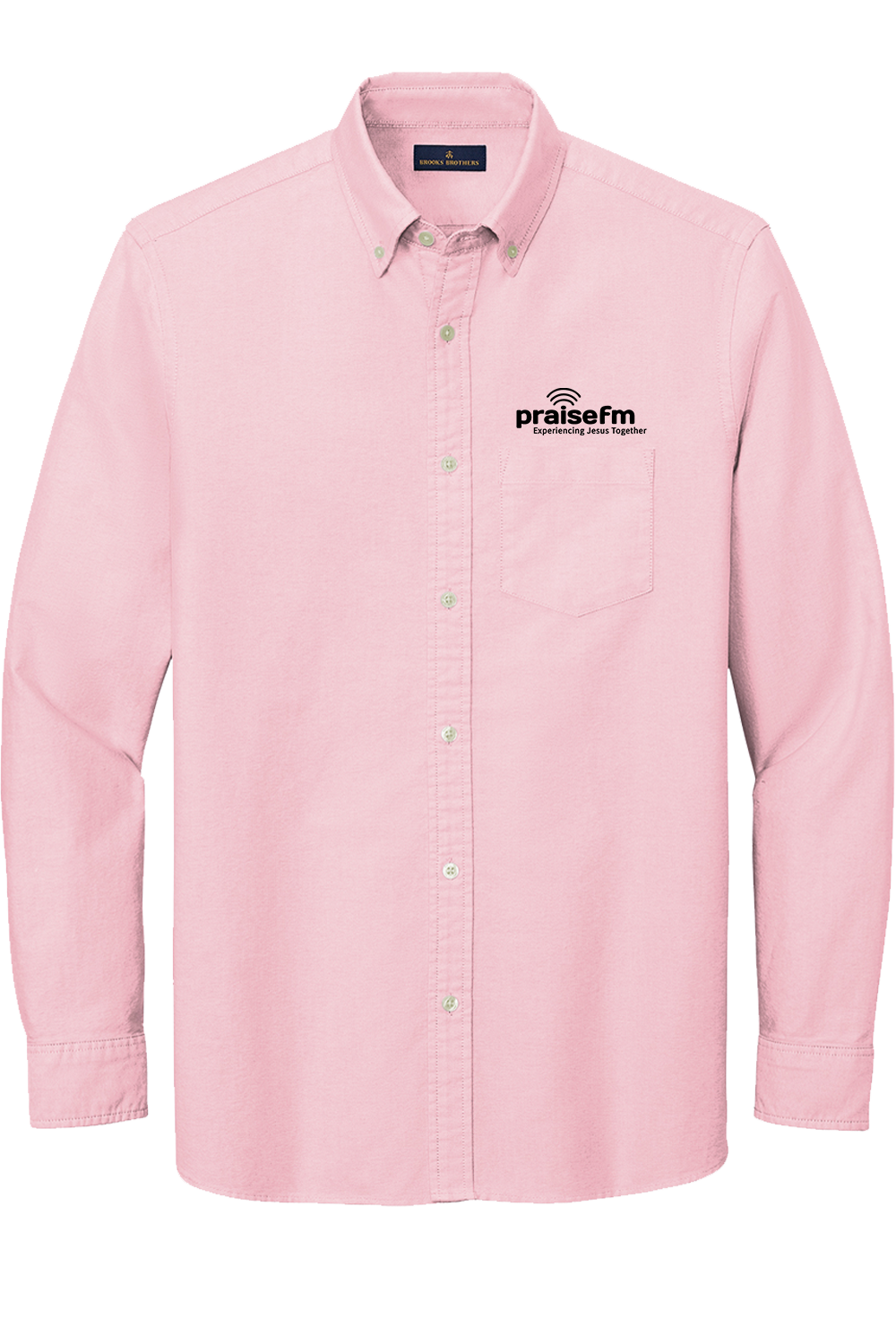 PraiseFM Men's Casual Oxford Cloth Shirt
