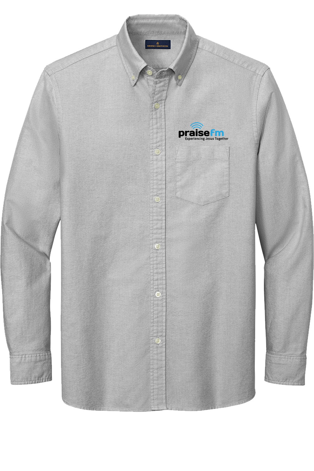 PraiseFM Men's Casual Oxford Cloth Shirt