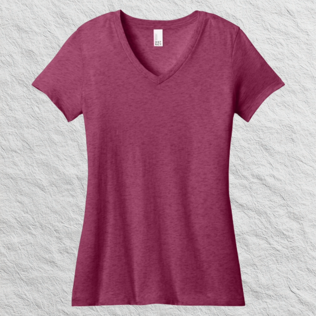 Premium Ladies V-Neck Tshirt