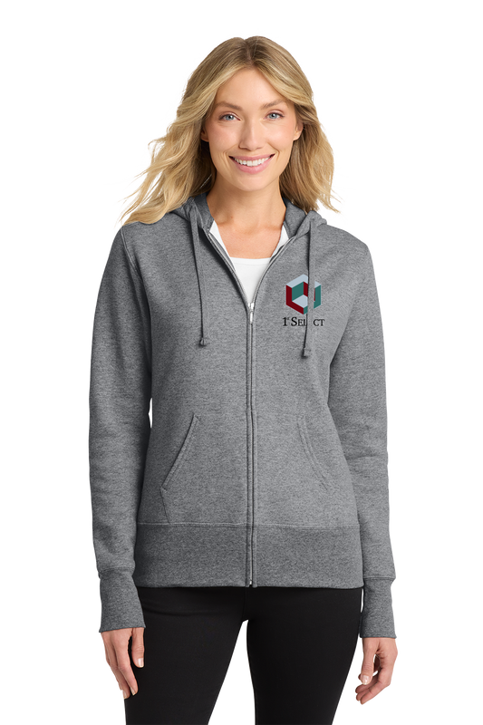 1st Select Women's Core Fleece Full Zip Hooded Sweatshirt