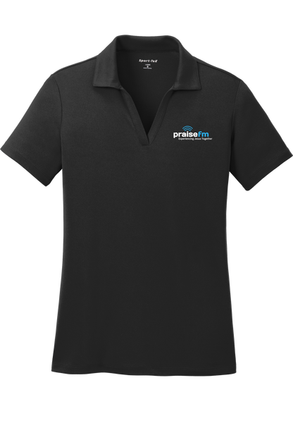 PraiseFM Women's Racer Mesh Breathable Polo
