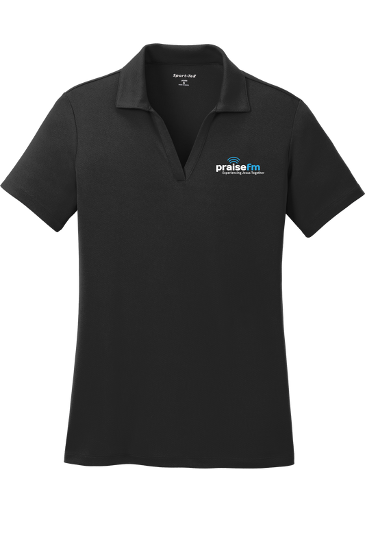PraiseFM Women's Racer Mesh Breathable Polo