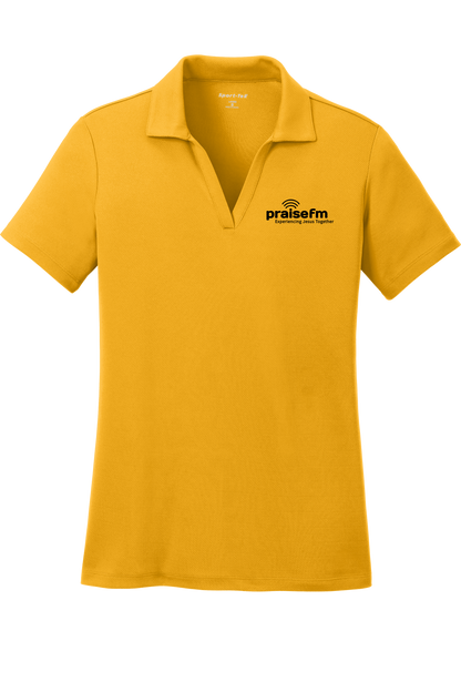 PraiseFM Women's Racer Mesh Breathable Polo
