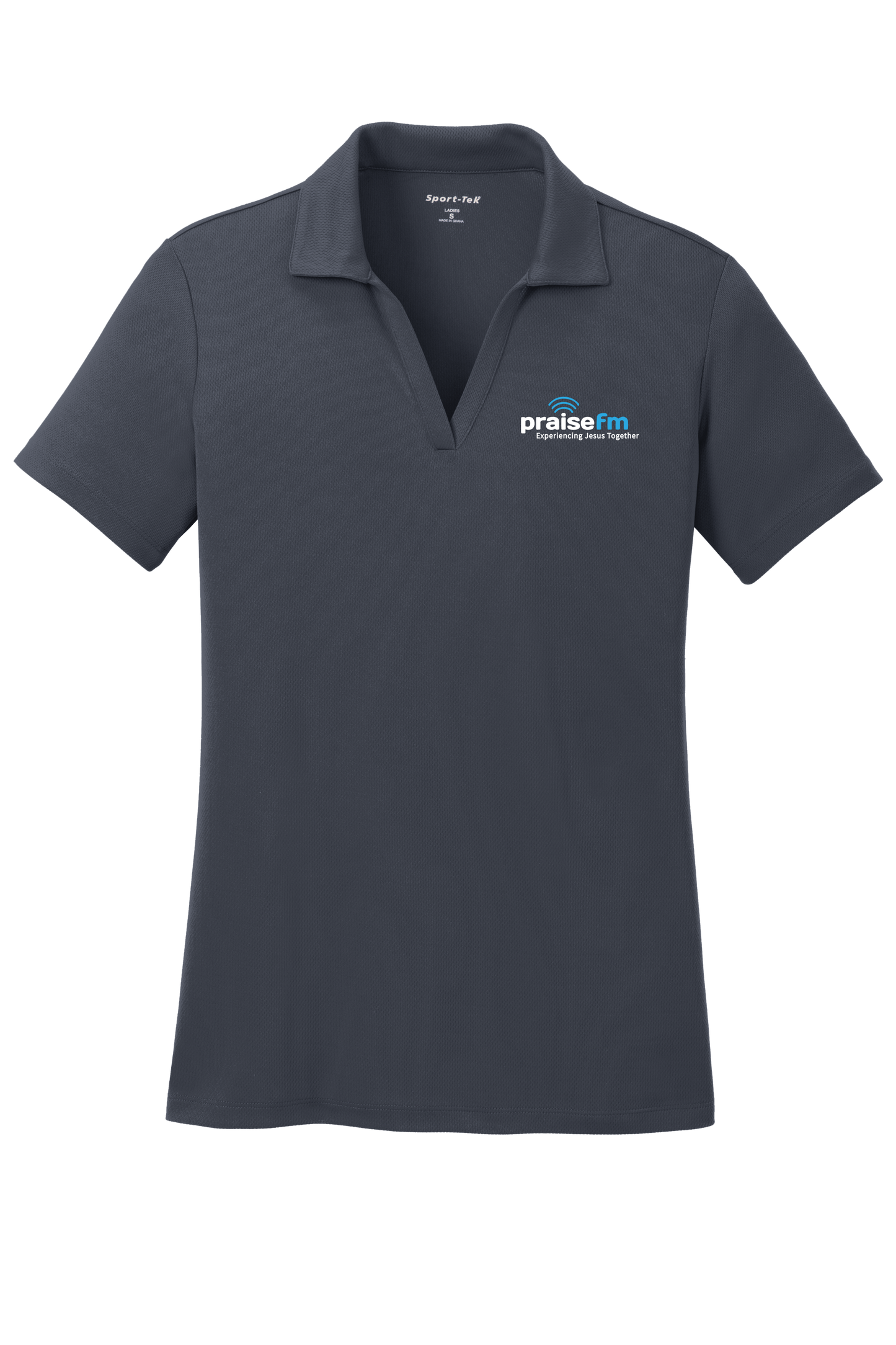 PraiseFM Women's Racer Mesh Breathable Polo