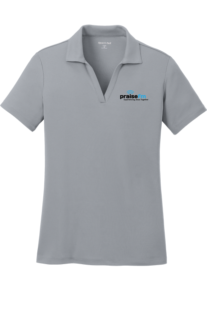 PraiseFM Women's Racer Mesh Breathable Polo