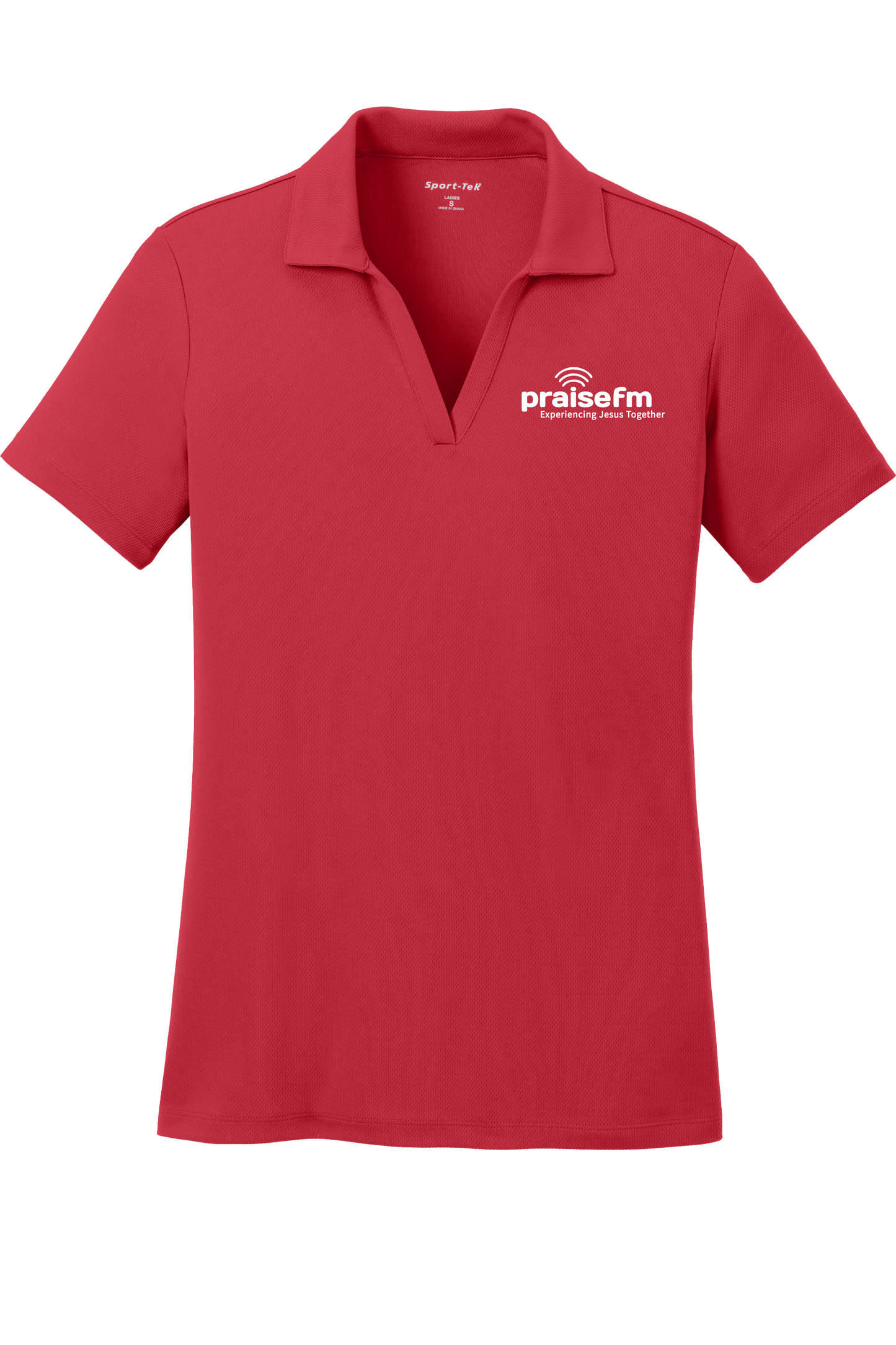 PraiseFM Women's Racer Mesh Breathable Polo