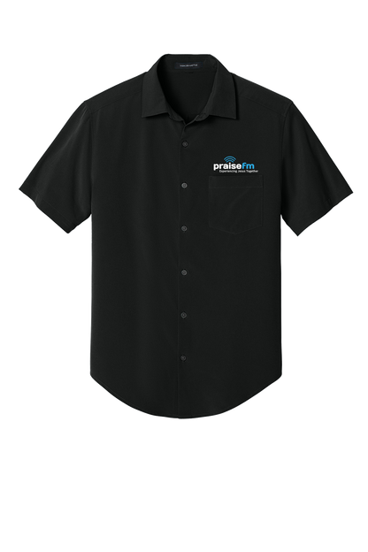 PraiseFM Men's Short Sleeve UV Capital Tech Shirt