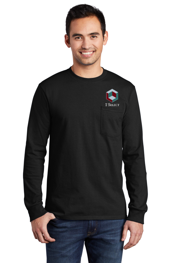 1st Select Tall Long Sleeve Essential Pocket Tee