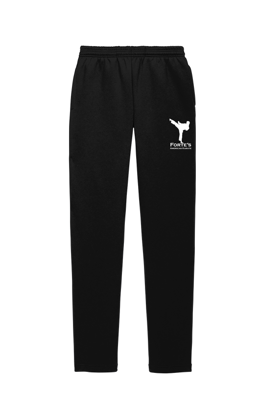Forte's Fall Open Bottom Sweatpants