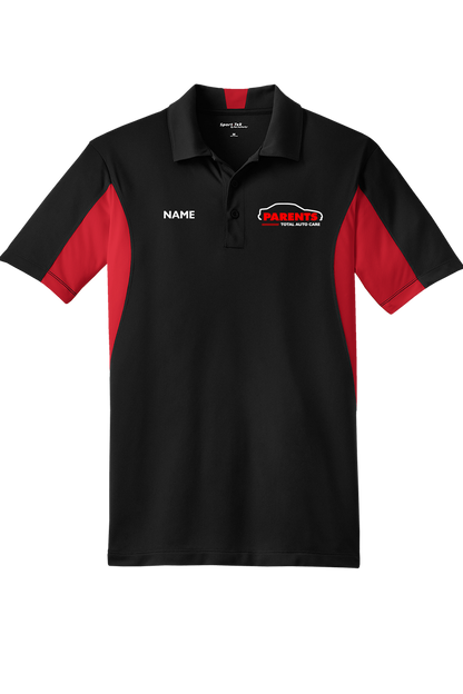 Parents Side Blocked Micropique Performance Polo