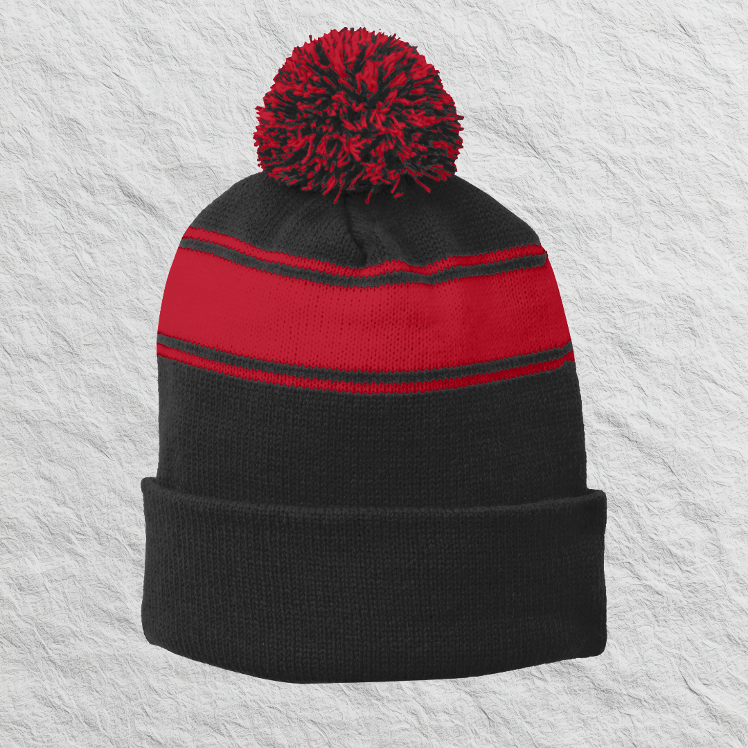 Standard Stripe Pom Pom Beanie