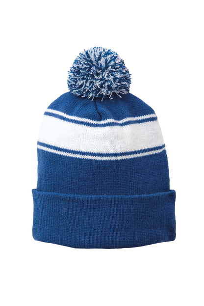Standard Stripe Pom Pom Beanie