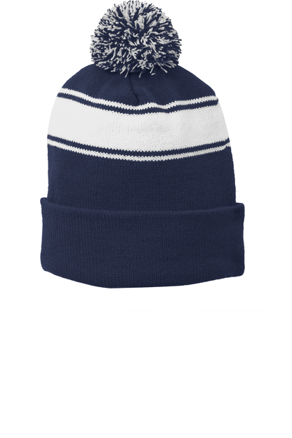 Standard Stripe Pom Pom Beanie